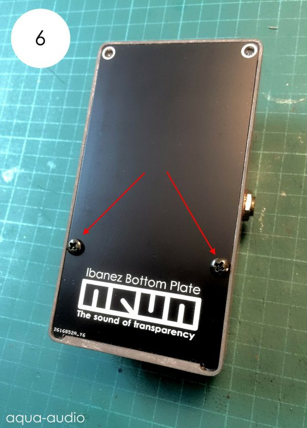 Aqua Audio Bottom Plate Replacement For Ibanez and Maxon Guitar Pedals