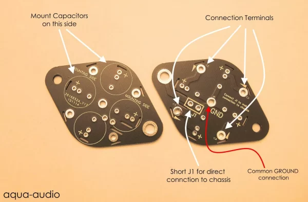 Multi Section Capacitor Mounting Plate And PCB - Image 2